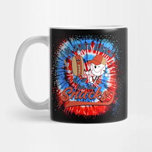 I'm Just Here For The Snacks Baseball 4th Of July Hot Dog Mug